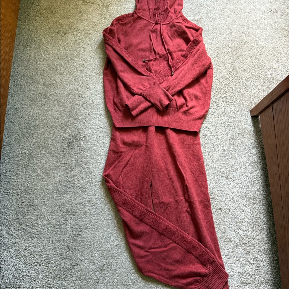 Red Hoodie and Jogger Set